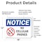 Signmission No Cellular Phones, 18 in W x Rectangle, Vinyl Decal OS-2PACK-NS-D-1218-L-16045 - alternate 4